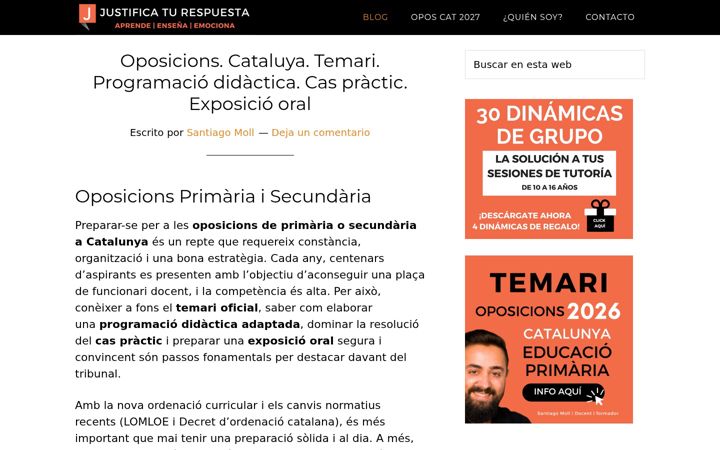 Screenshot of justificaturespuesta.com