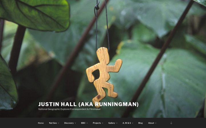 Screenshot of justin-hall.com