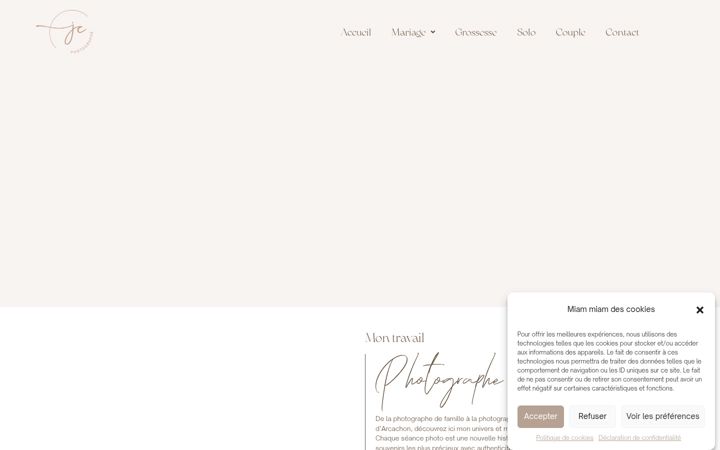 Screenshot of justine-cochet.fr