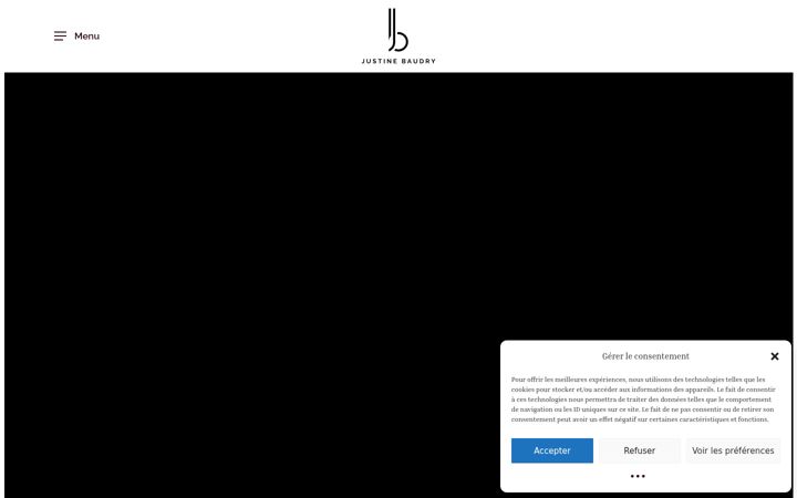 Screenshot of justinebaudry.fr