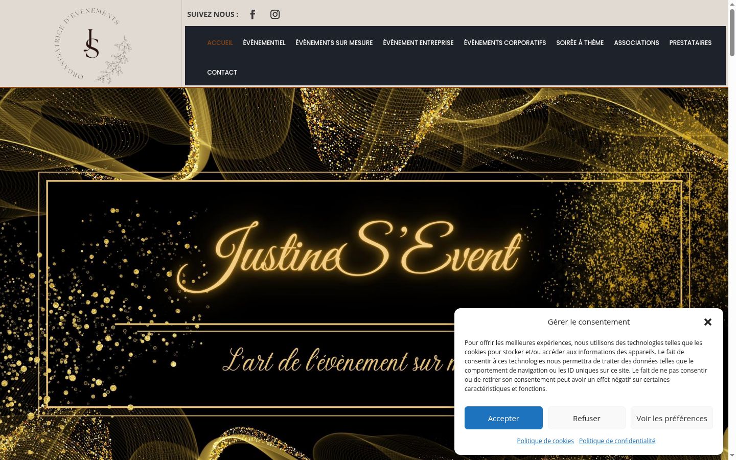 Screenshot des Einwilligungsbanners vor jeglicher Interaktion