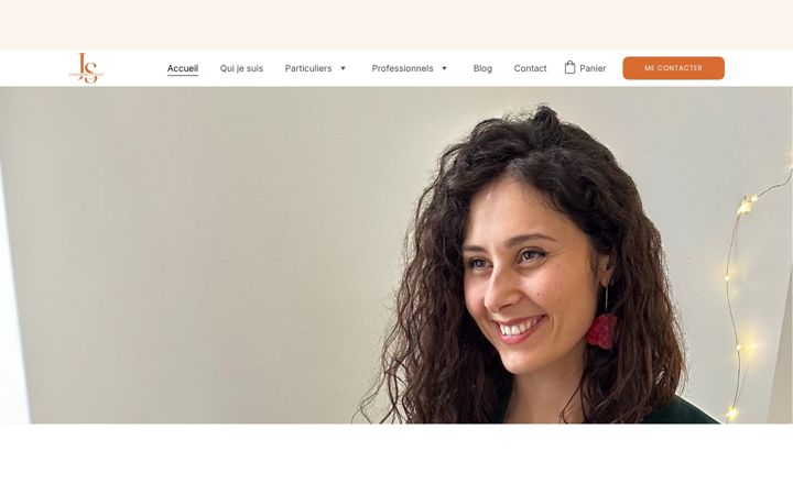 Screenshot of justinesavourian.fr