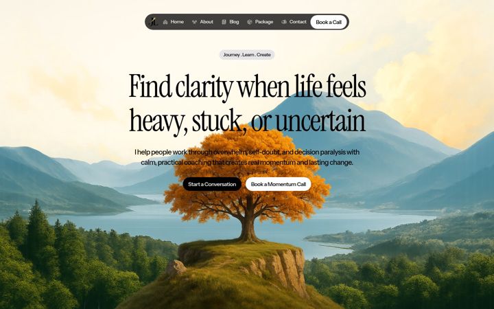 Screenshot of justinloughlin.com