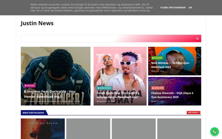 Screenshot of justinnews.eu.org