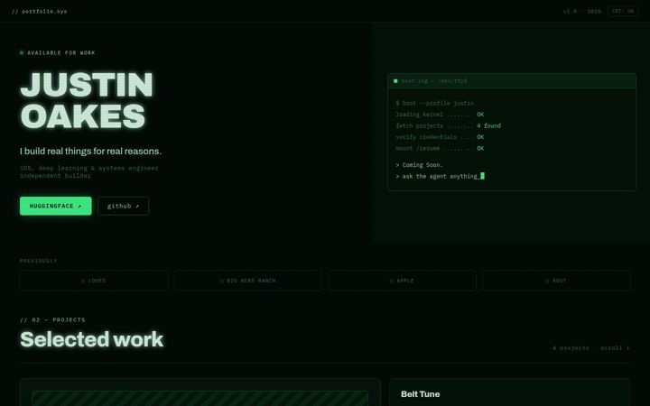 Screenshot of justinoak.es