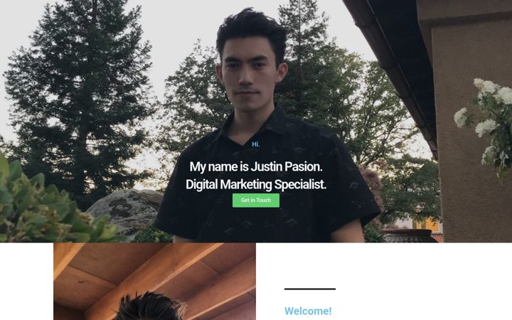 Screenshot of justinpasion.com