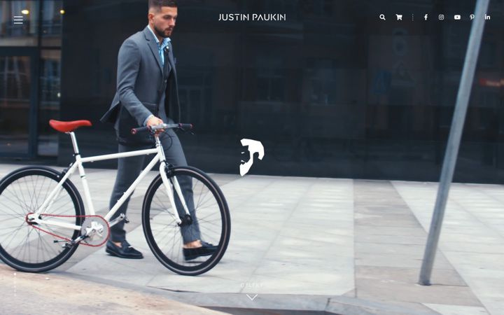 Screenshot of justinpaukin.sk