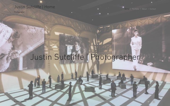 Screenshot of justinsutcliffe.com