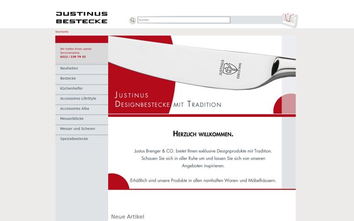 Screenshot of justinus.de