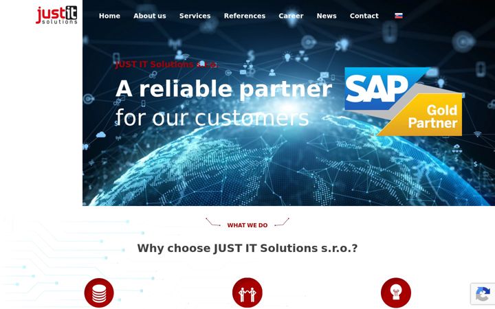 Screenshot of justitsolutions.eu