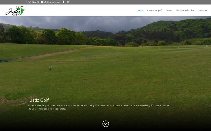 Screenshot of justizgolf.com