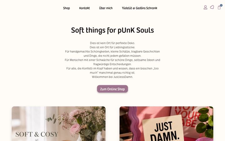 Screenshot of justjessdamn.de