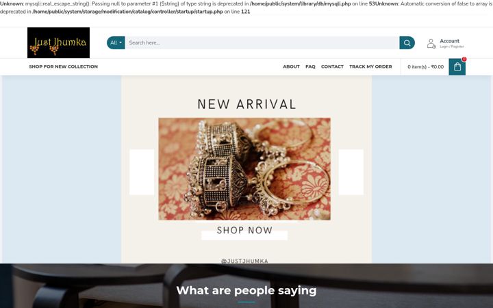 Screenshot of justjhumka.com