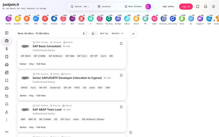 Screenshot of justjoin.it