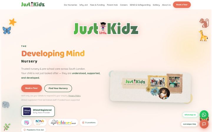 Screenshot of justlittlekidz.co.uk