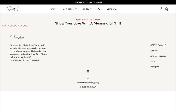 Screenshot of justlyne.es