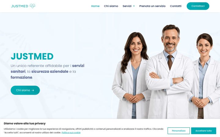 Screenshot of justmeditalia.it
