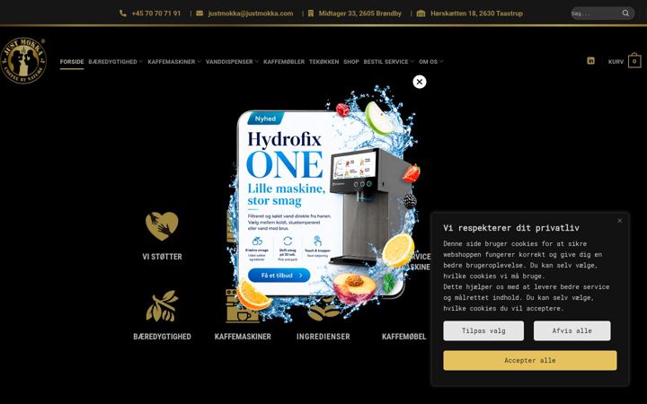Screenshot of justmokka.com