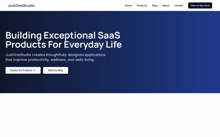 Screenshot of justonestudio.com