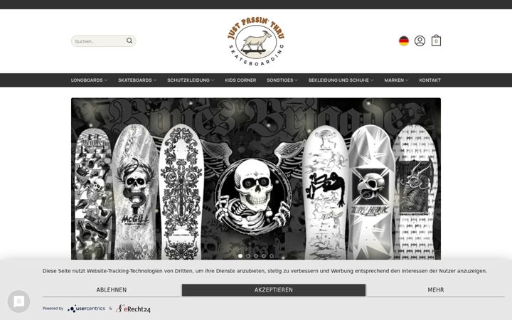 Screenshot of justpassinthru.de