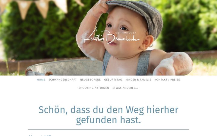 Screenshot of justphotosbykerstinbraunbach.de