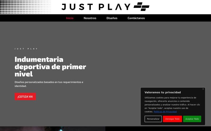 Screenshot of justplaycorp.com