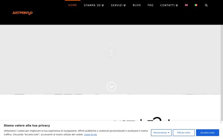 Screenshot of justprint3d.it