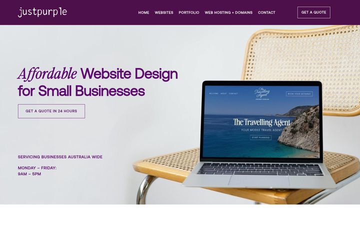 Screenshot του justpurple.com