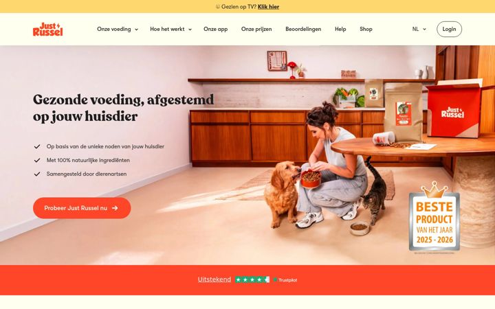Screenshot of justrussel.com