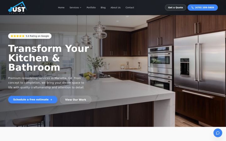 Screenshot of justservicesremodeling.com
