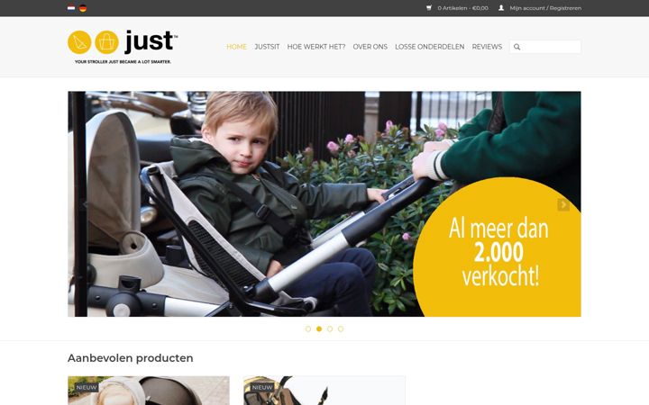 Screenshot of justsit.nl