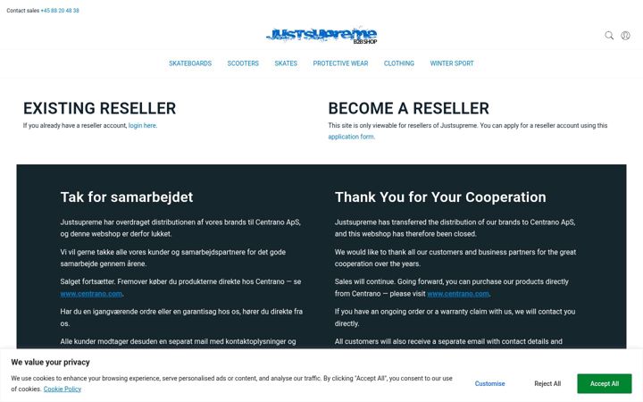 Screenshot of justsupreme.eu