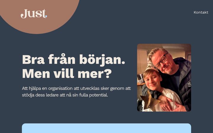 Screenshot of justsverige.se