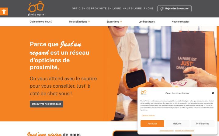 Screenshot of justunregard.com
