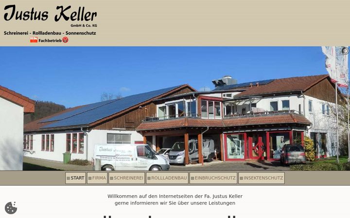 Screenshot of justus-keller.de