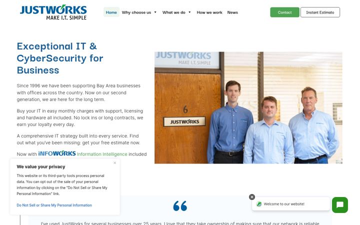Screenshot of justworks.net