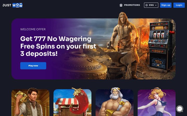 Screenshot of justwow.com
