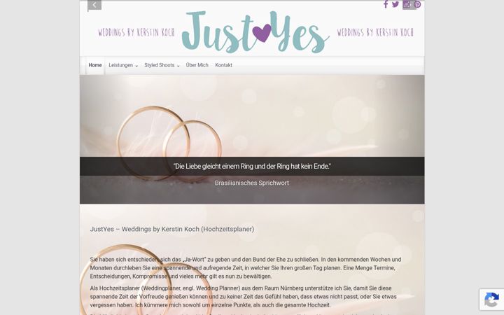 Screenshot of justyes.de