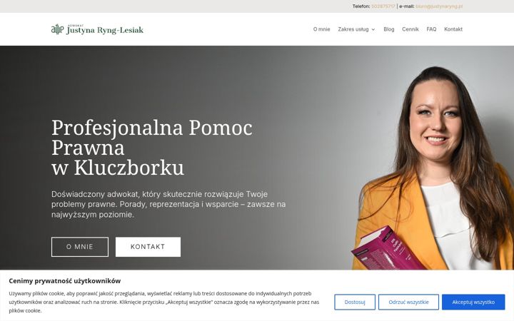 Screenshot of justynaryng.pl