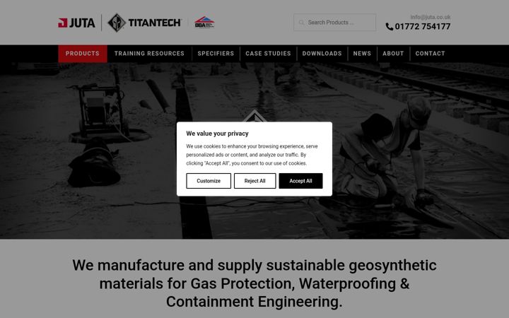 Screenshot of juta.co.uk