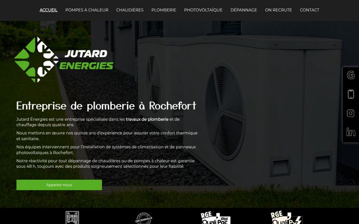 Screenshot of jutardenergies.fr
