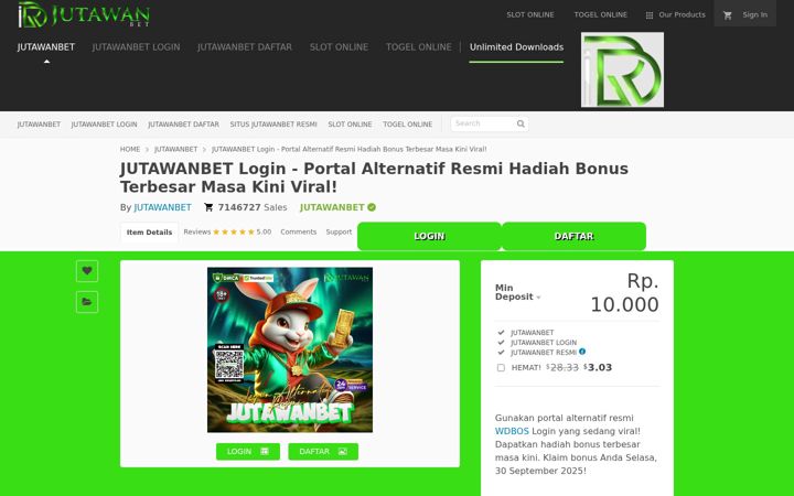 Screenshot of jutawanbet123.it.com