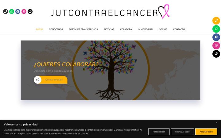 Screenshot of jutcontraelcancer.com