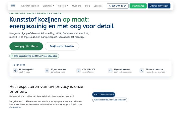 Screenshot of jutphaasbouwtechniek.nl