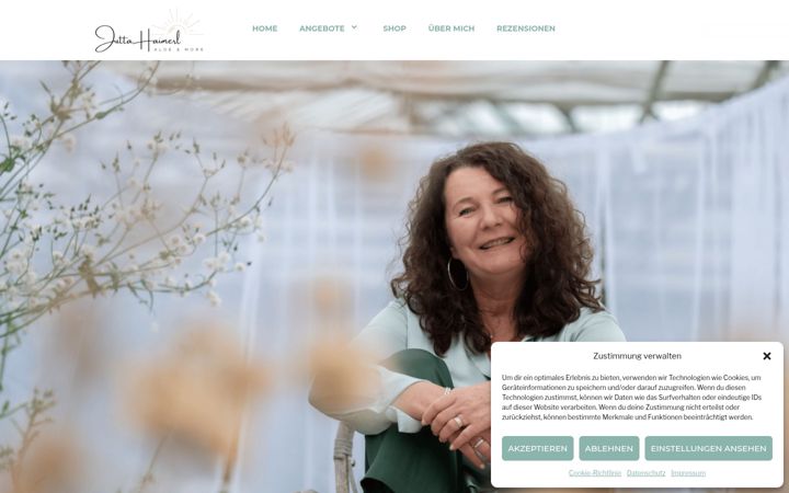 Screenshot of jutta-haimerl.de