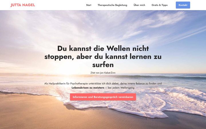 Screenshot of jutta-nagel.de
