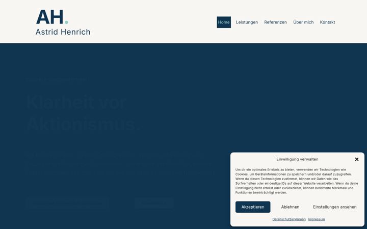 Screenshot of juttahenrich.de