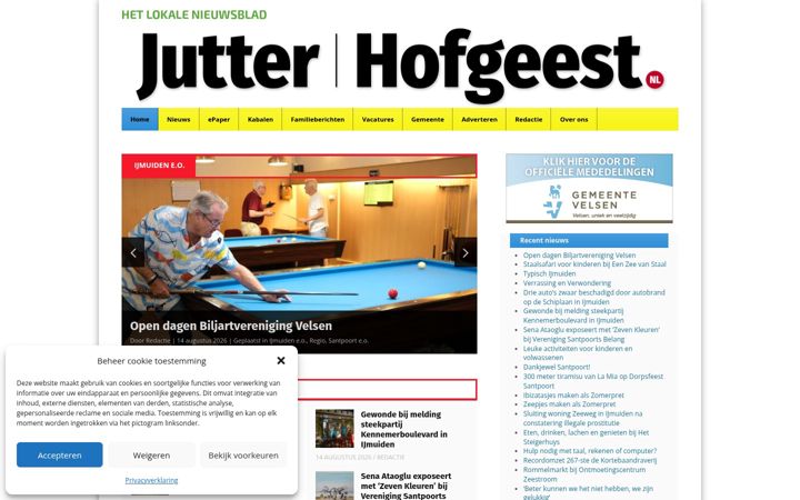 Screenshot of jutter.nl
