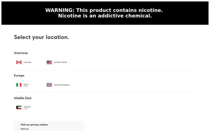 Screenshot of juul.fr