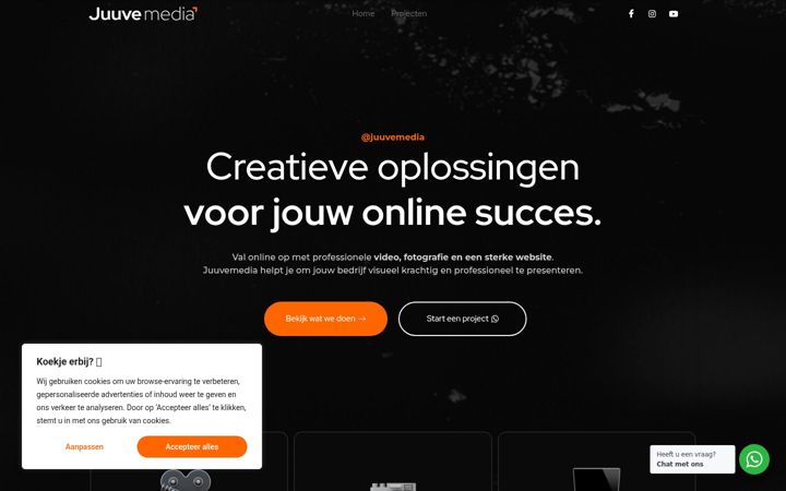 Screenshot of juuvemedia.nl